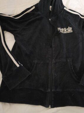 L.e.i. Vintage Women's Black Velvet Jacket